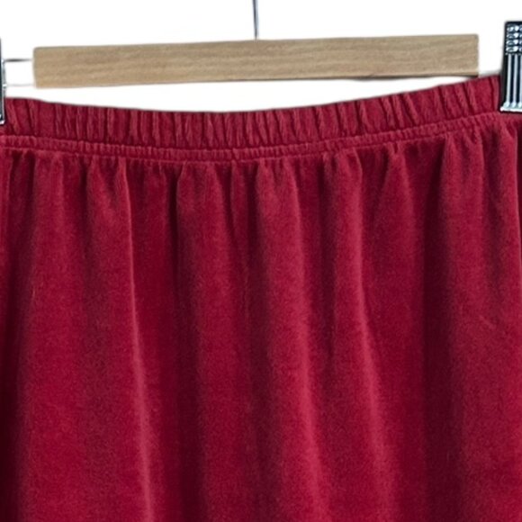 Red Velvet Y2K Pencil Midi Skirt Sz S‎ Cocktail Dark Fairy Whimsigoth Romantic - Picture 3 of 4